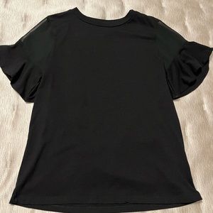 Top shop bell sleeve in black size 6